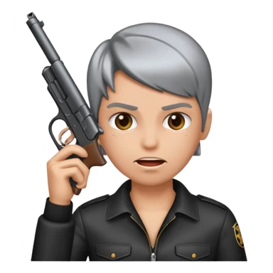 Blow my brains out with gun pointed at side of head sticker