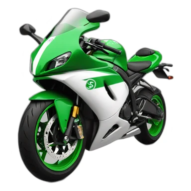 supersport motorcycle pakistan flag colorscheme sticker