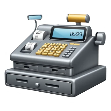 POV of a cash register sticker