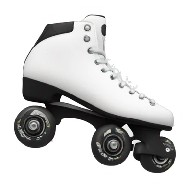 white inline skate sticker