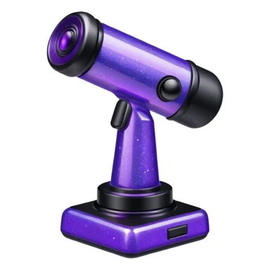 glitter purple and joystick sticker