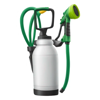 white hand sprayer for garden  sticker