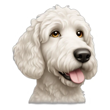 white-labradoodle-with-black-spot-around-left-eye sticker