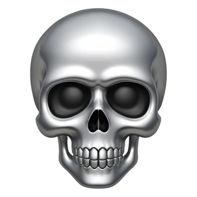 Chrome hearts skull sticker