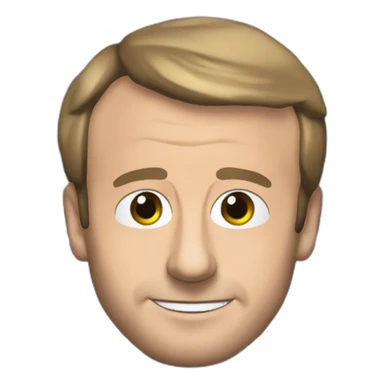 Emmanuel Macron dans un avion sticker