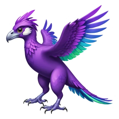 Purple raptor sticker