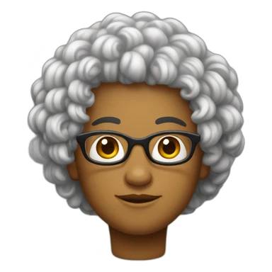 Métisse avec cheveux bouclé  sticker