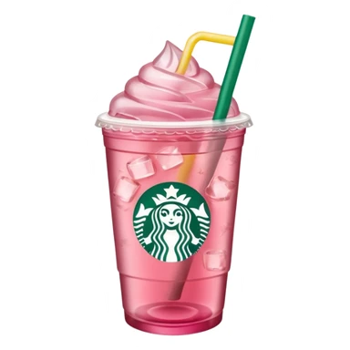 pink iced tea Starbucks drink sticker