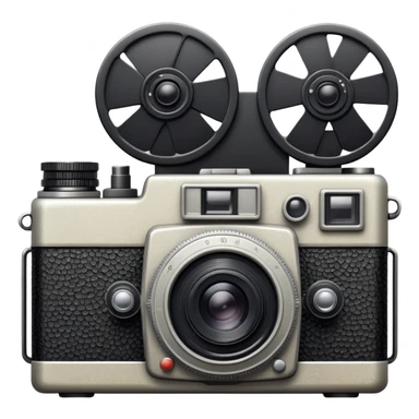 vintage film camera with indie aesthetic sticker