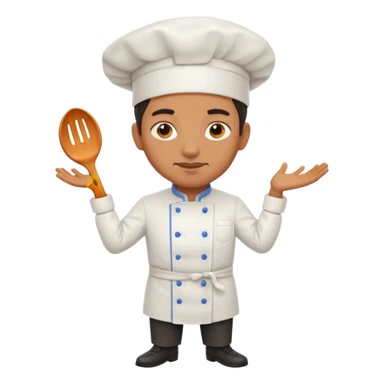 High resolution of   realistic full body chef distorted , no extra hybrid sticker