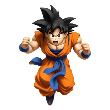 goku with aura sticker