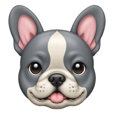 Frenchie grey mural dog sticker