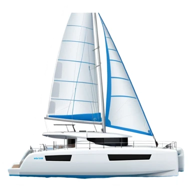 a lagoon 42 catamaran with no wording on the hull or anywhere on the boat  sticker