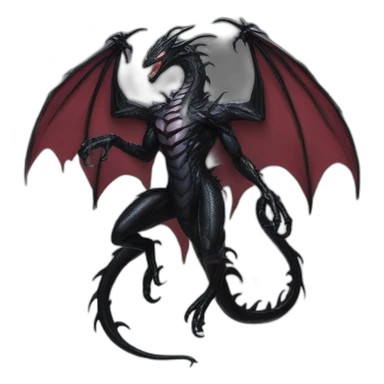 Carnage symbiote dragon sticker