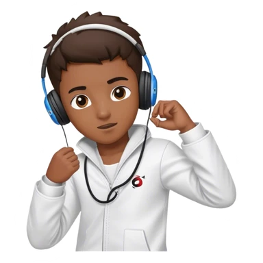 Taekwondo boy with a beats studio pro sticker