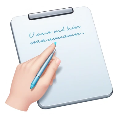 hand writes pastel pan sticker