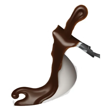 melted chocolate on the toilet  sticker