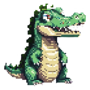 detailed crocodile sticker