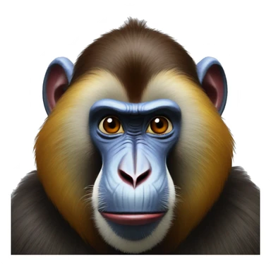 mandrill realist sticker