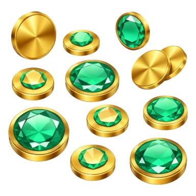 coin and gems sticker
