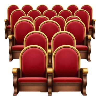 theater chorus seats sticker