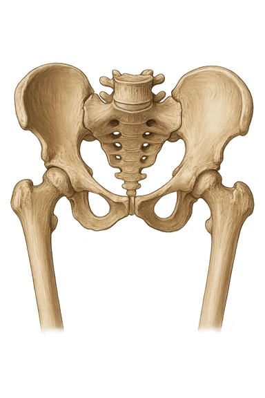 Bacino hip anatomico sticker