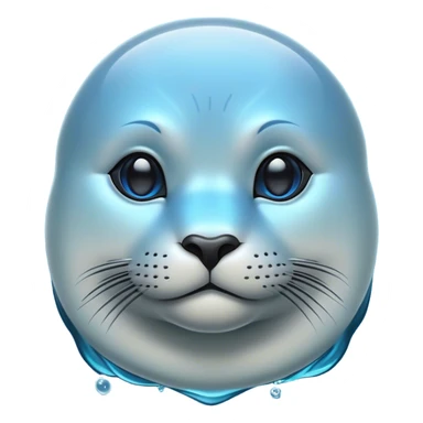 Cinematic Noble Seal Portrait Emoji, Poised and refined, with a sleek, streamlined body adorned in smooth, glossy hues and deep, soulful eyes, Simplified yet sharp and sophisticated features, highly detailed, glowing with a soft, aquatic glow, high shine, intelligent and graceful, stylized with an air of maritime elegance, focused and alert, soft glowing outline, capturing the essence of a watchful ocean guardian that feels as though it could glide out of the screen with effortless authority! sticker