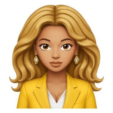 Beyonce with yellow outfit sticker