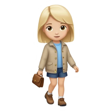 Tried little girl walking  sticker