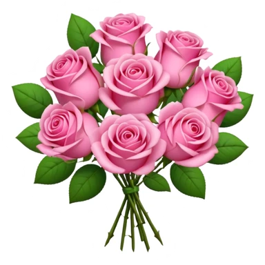 Um buque rosa paty sticker