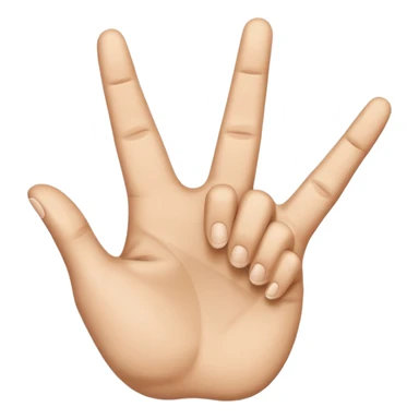 rock🤘🏻 hand sign upside down sticker