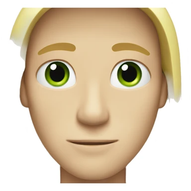 man with blonde long hair and green eyes sticker