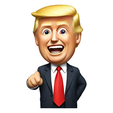 Donald Trump celebrating ￼ sticker