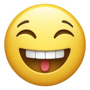 Smiling face with open mouth and closed eyes sticker