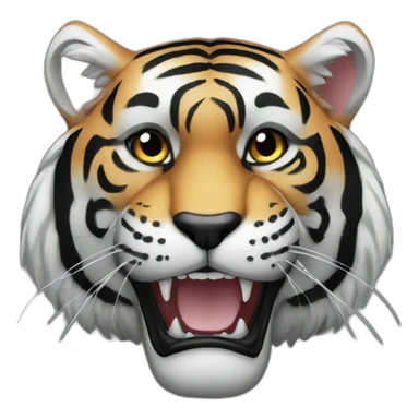 all BLACK Tiger sticker