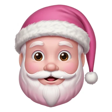 pink santa sticker