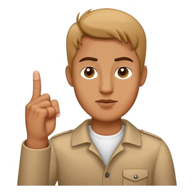 Ein man zeigt Mittelfinger  sticker