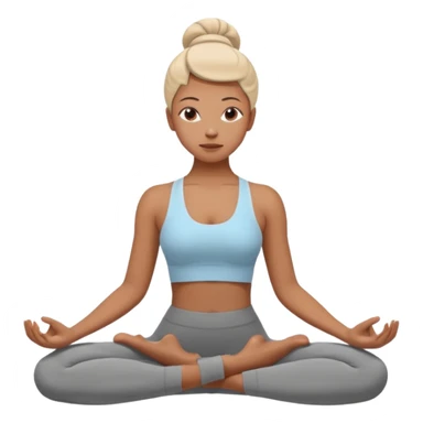 Mujer haciendo yoga  sticker