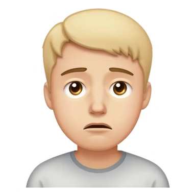 exasperated and sorry face sticker