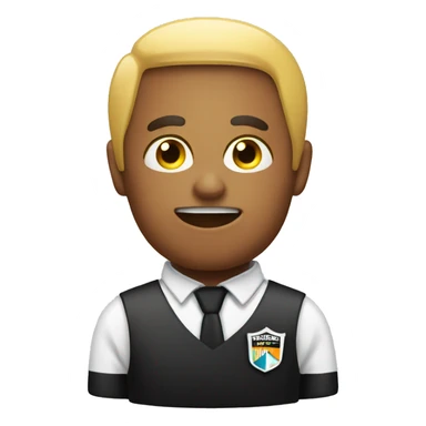 Emoji with referee whistle sticker