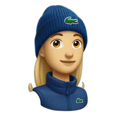Friends lacoste beanie with lacoste sticker
