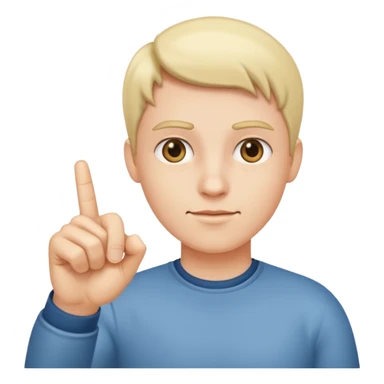 أريد ايموجي لإصبع السبابة موجه إلى الأمام sticker