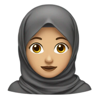 Barbue en hijab sticker