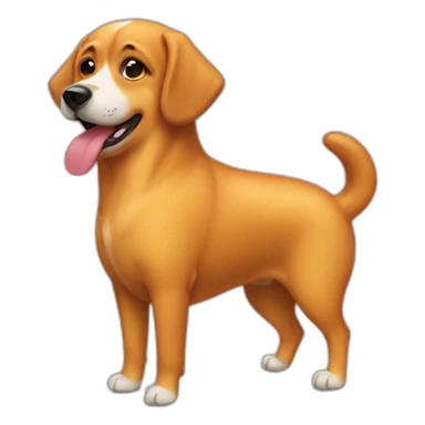 Dog as corndog sticker