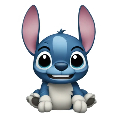 stitch wearing sticker