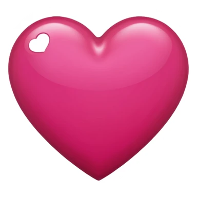 Deep reddish pink heart sticker