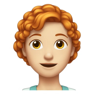 Fille rousse  sticker