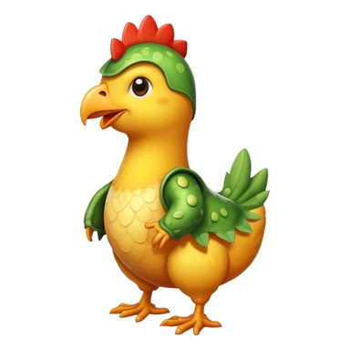 Huhn mit Dino Kostüm  sticker