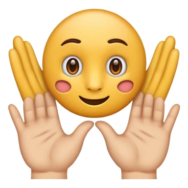 créer un emoji avec le signe de jul : c’est deux main côte à côté avec l’index et le majeure de levé sticker