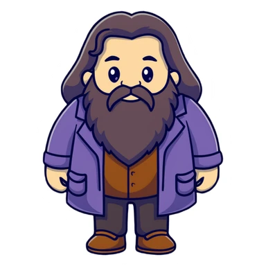 Hagrid from Harry Potter sticker